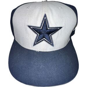 Dallas Cowboys Fitted‎ 59Fifty New Era Hat Size 7 NFL Football Blue and White